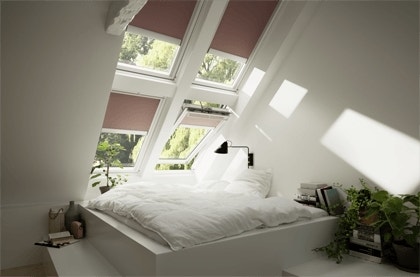 Roll Up, Roll up! Warm Coloured Blinds For VELUX Windows
