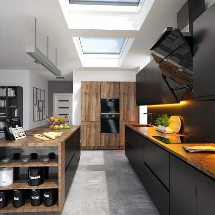 eco plus rooflights installed in kitchen area