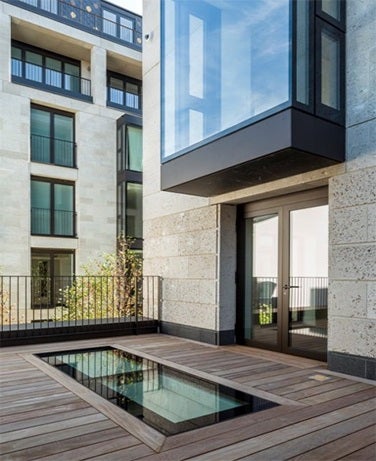 Signature walk on glass rooflight