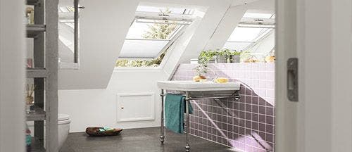 velux window in bathroom