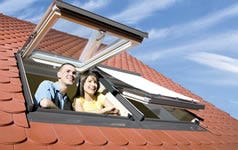 top hung roof windows