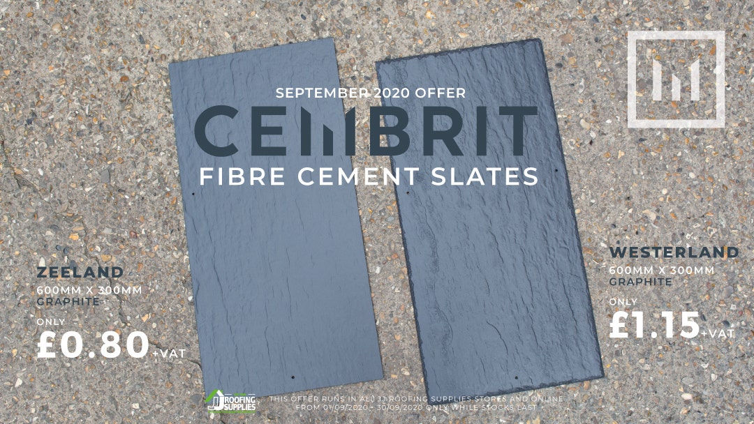 Cembrit Fibre Cement September Offer on Zeeland and Westerland at JJ Roofing Supplies