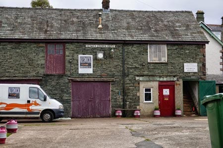 Slate roof and walls at the Keswick Brewing Co at the old Keswick Council Depot