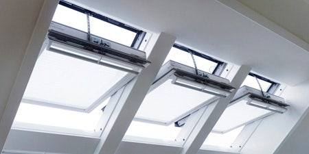 Electric operation roof windows Velux Integra