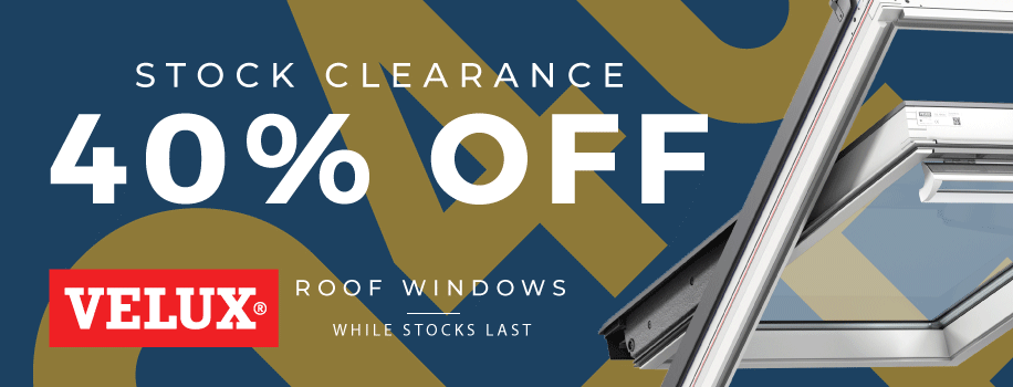 Velux Stock Clearance Exclusive to JJ Roofing Supplies 40% Off
