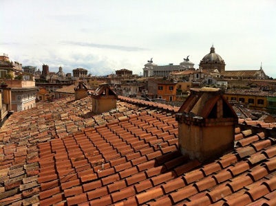 Clay roof tiles in Italy