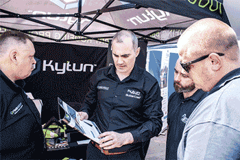 Kytun demonstrating its Dry Verge Systems at Roofing Trade Show