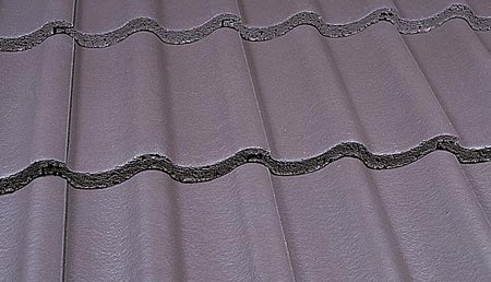 Smooth Grey Marley Mendip Interlocking Tile
