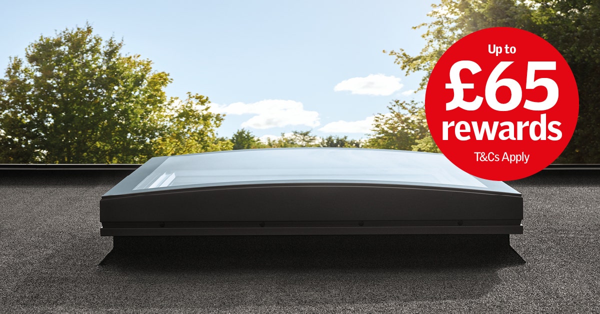 New Velux Flat Roof Window available to buy online at JJ Roofing Supplies