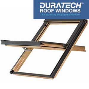 Duratech pine centre pivot roof window