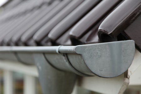 half round aluminum guttering