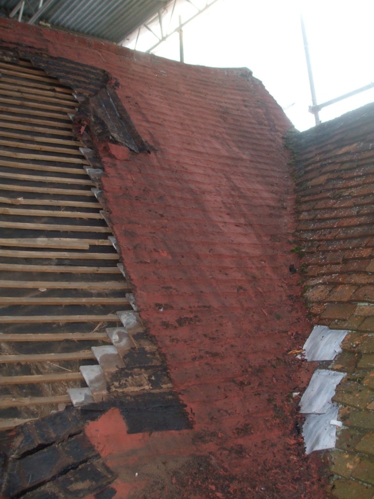 Completely failed roof