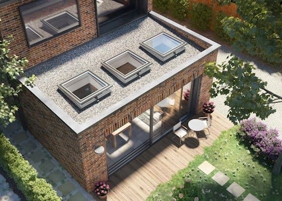 Exterior Rear Extension Flat Roof Exterior