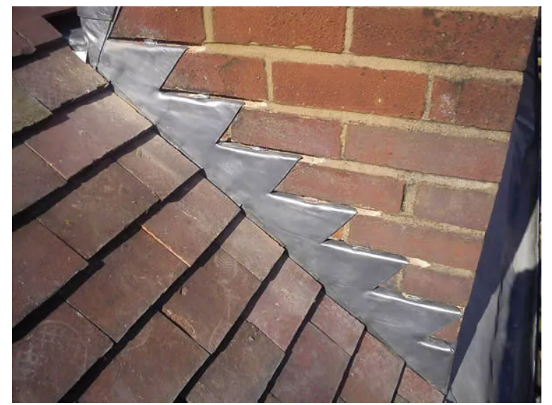 Example of Lead Flashing installed on a Roof - JJ Roofing Supplies 