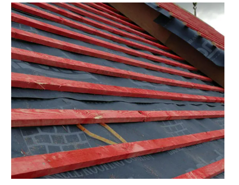 Example of Timber Battens on a Roof - JJ Roofing Supplies 