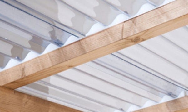 a close up photo of an acrylic roof sheet