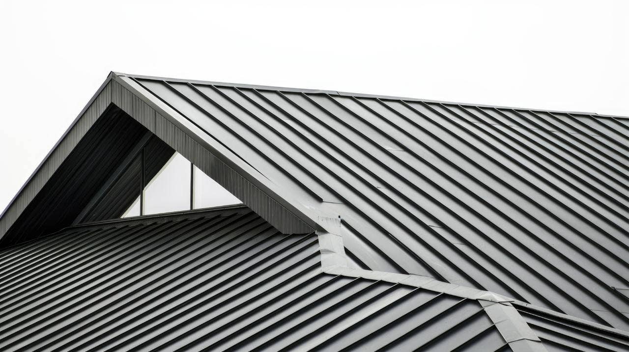 a house with aluminium roofing installed