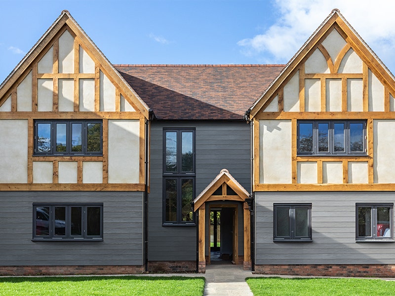 Marley Weatherboard on a new build supplied by JJ Roofing Supplies