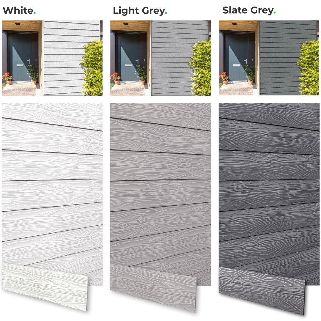 Marley Weatherboard colours available at JJ Roofing Supplies