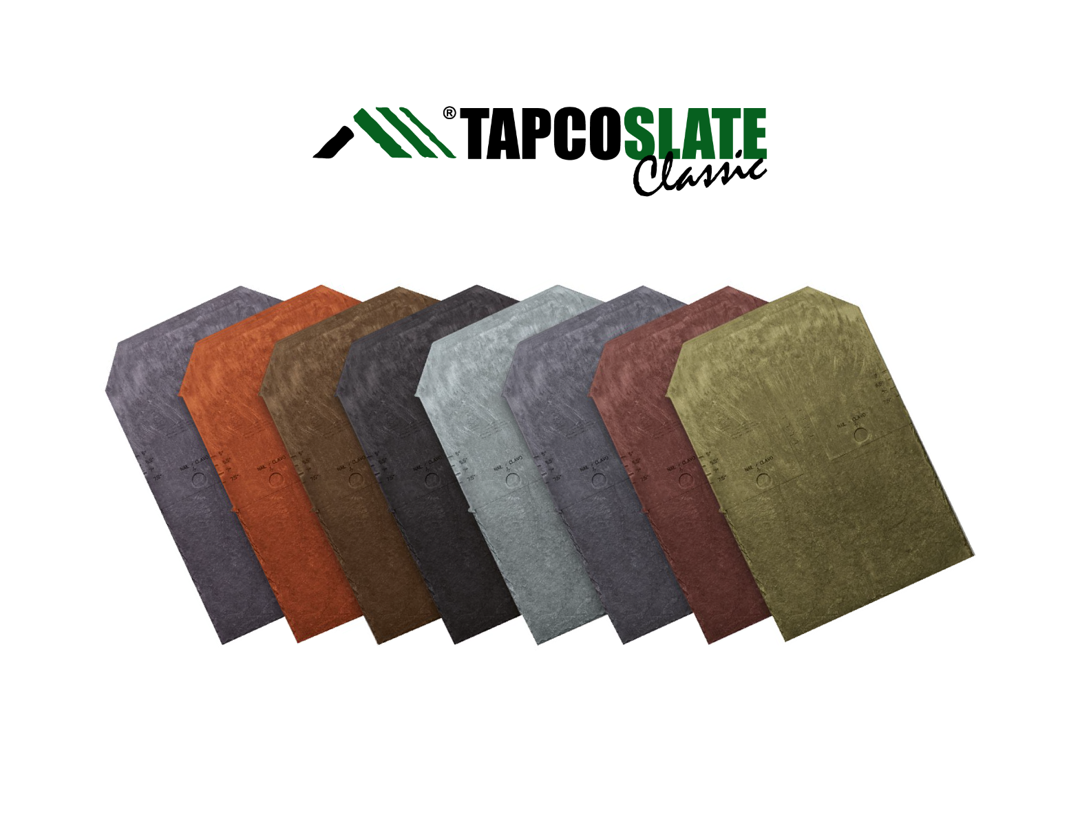 Tapcoslate Classic Tile Colour Samples