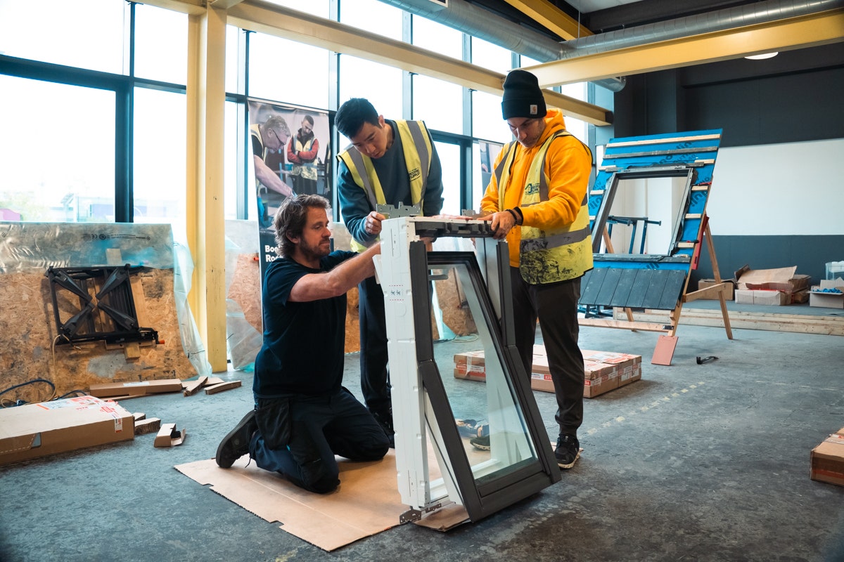 Velux Best Practice Installation Training at Roofing Training Acadmey