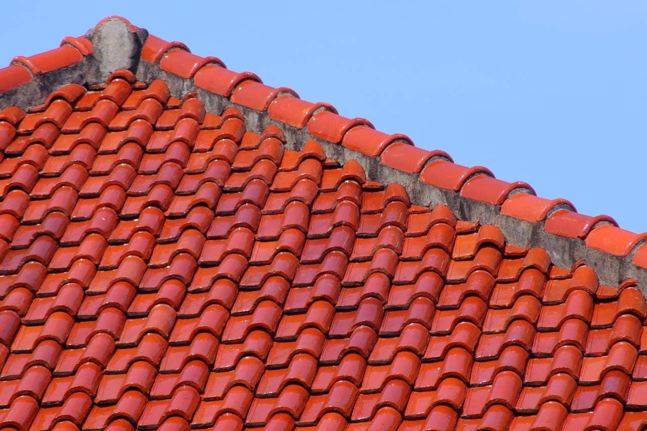 red roof tiles